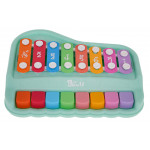 Sada 2v1 činely a piano – zelené